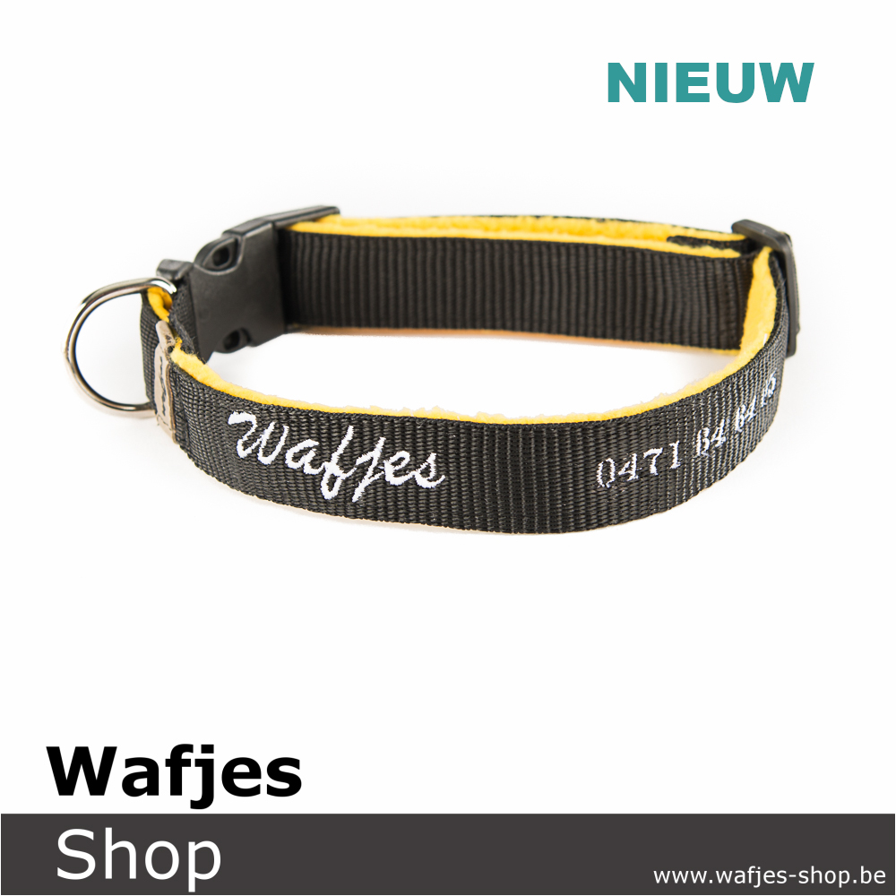Onaangeroerd serie knop Klik Honden Halsband - Wafjes-Shop