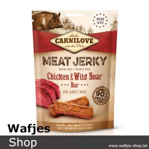 CARNILOVE - MEAT JERKY - Chicken & Wild Boar Bar