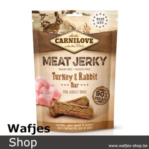 CARNILOVE - MEAT JERKY - Turkey and Rabbit Bar